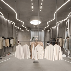 Muebles para Tiendas de Ropa Personalizados, Exhibidores Modernos para Prendas de Vestir, Muebles para Boutiques de Moda, Diseño de Interiores - Product Image 6