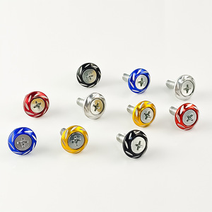 Tornillos Decorativos de Colores para Placa de Matrícula de Motocicleta Qiangye, Accesorios Universales de Modificación para Montaje en Manillar - Product Image 2