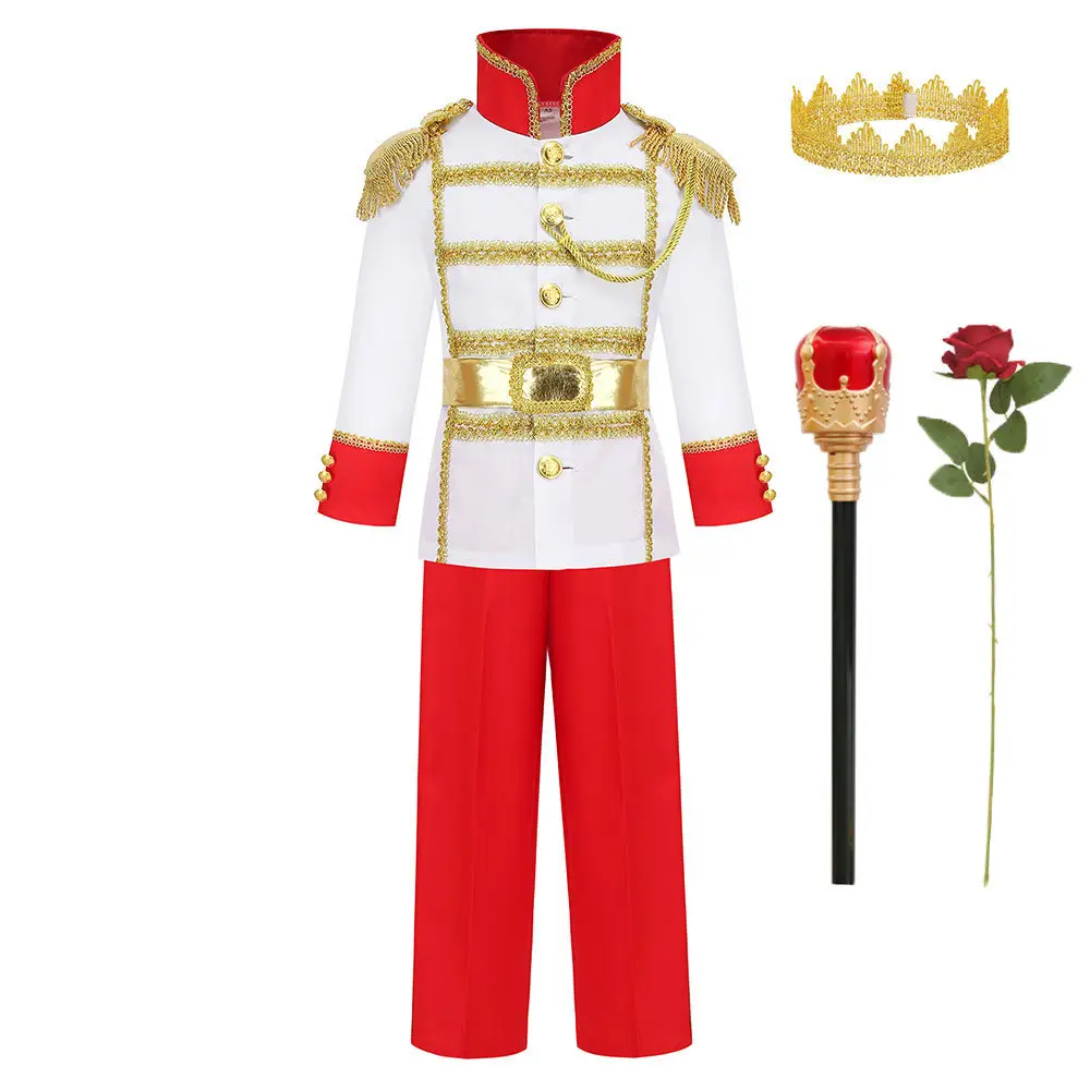 Kinder prinz Charmantes Kostüm Jungen Halloween Party Mittelalter liches Royal Prince King Outfit