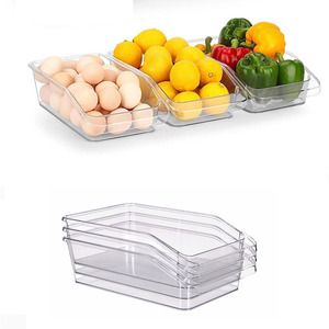 <span class=keywords><strong>Accessori</strong></span> per la casa e la cucina organizer in plastica per frigorifero contenitori impilabili per bevande organizer per frigorifero - Product Image 6