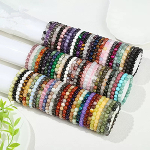 Pulsera de Cuarzo Rosa Natural de 8mm con Cuentas Redondas para Sanación con Piedras Preciosas y Reiki, Venta al Por Mayor - Product Image 6