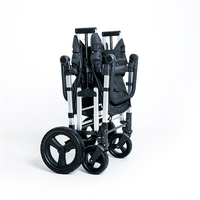 Poussette double push pull wagon 2 places avec harnais à 5 points poussette wagon pour enfants