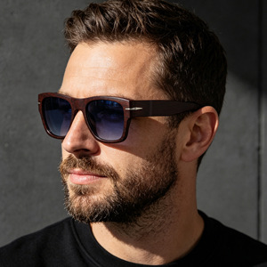Lunettes de soleil rétro Davids Signature, style européen-américain, monture carrée tendance, lunettes de soleil sophistiquées pour hommes, monture intégrale, qualité supérieure - Product Image 2