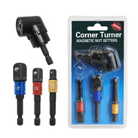 Adaptador de cabeza de enchufe cromado personalizable, 3 uds., adaptador de vástago hexagonal de cuentas de conversión para 1/2 1/4 3/8 adaptador de enchufe de taladro eléctrico OEM
