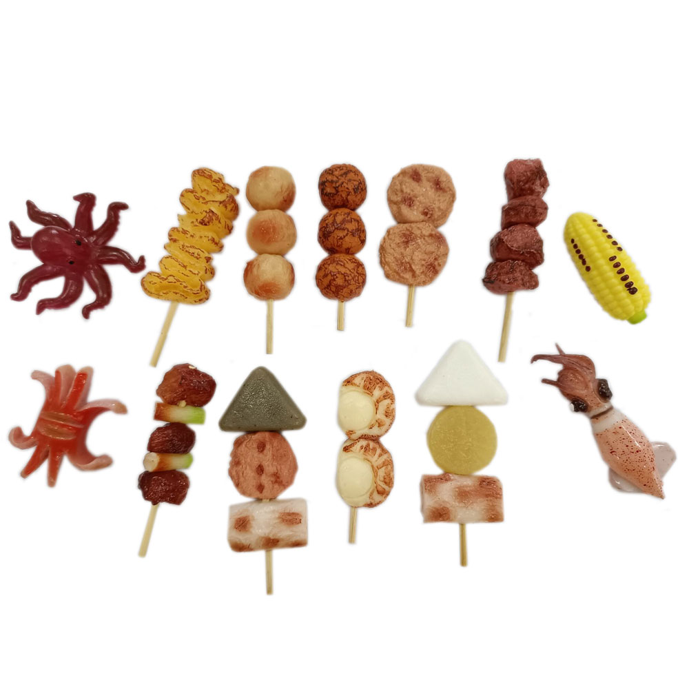 Lot De 5 Brochettes Simulées Pour Barbecue Jouet – Nourriture Miniature Réaliste Pour Enfants, Jeu De Cuisine