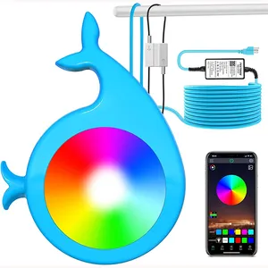 Underwater Submersible LED Pool Lights IP68 RGB Color Changing Magnetic Pool Light smart Control Music Sync
