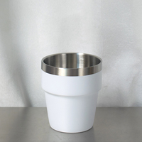 Gobelet miniature en acier inoxydable personnalisé de luxe avec logo pour cadeau d'affaires, pour enfants, pour eau/lait/café, avec emballage en boîte de couleur