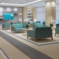 Sillón de Recepción de Madera Ajustable Antibacteriano para Uso Médico, Hospitalario y Escolar