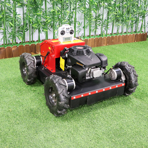 All Terrain Gasoline Smart Self-Propelled 4WD <b>Remote</b> <b>Control</b> Wheel Type Grass Lawn Mower - Product Image 5