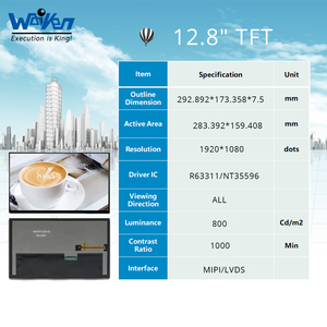 12.8 inch <span class=keywords><strong>TFT</strong></span> Màn hình hiển thị với 1920*1080 Độ phân giải RGB/LVDS/EDP giao diện <span class=keywords><strong>LCD</strong></span> Bảng điều chỉnh mô-đun - Product Image 2