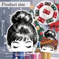 Cartes de présentation personnalisées pour bandeaux avec pinces en papier, étiquettes pour accessoires capillaires, supports pour élastiques et nœuds, cartes d'emballage cadeau