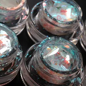 Bột Opal Mới Mảnh Trang Trí Nghệ Thuật Làm Móng Bột Màu Óng Ánh Lấp Lánh Thiết Kế Làm Móng