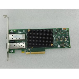 Carte Fibre Channel Broadcom LPE32002 EMULEX Gen6 32GFC HBA FC double port LPE32002-AP avec 2 transceivers, carte HBA câblée - Product Image 1