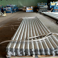 Láminas de Techo Metálicas Corrugadas, Tamaños Estándar 840mm/900mm/750mm de Ancho, Panel de Acero Galvanizado, Corte/Soldadura, Estándar ASTM