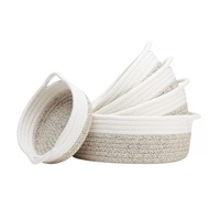 Panier à linge en corde de coton de style INS, moderne et minimaliste, bac de rangement domestique, organisateur de désordre de bureau, pour chambre à coucher et jouets de bébé