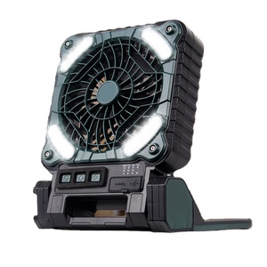 Fabriek Hot Verkoop 5200Mah Oplaadbare Draagbare Zonne-Energie Tafelventilator Met Usb 90 Graden Roterende Kop En Timer Voor Kamperen - Product Image 1