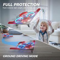 DWI Dowellin B2 Drone RC en mousse pour débutants, hélicoptère d'avion RC avec lumières LED, quadrirotor d'avion télécommandé