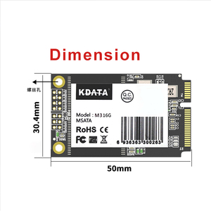 <span class=keywords><strong>Kdata</strong></span> hd Drives Adaptador Boîtier Demi-Taille Mlc Chip Disque Dur 32gb 256gb Sata3 512gb 64gb 128gb Industrial Ssd Msata - Product Image 6