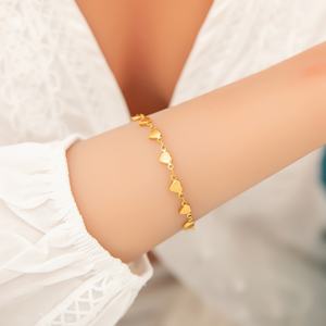 High-End Minimalist Stainless Steel Bracelet with 18K Gold Plated Electroplating Trendy <b>Charm</b> Colorfast Niche Chain Jewelry - Product Image 6