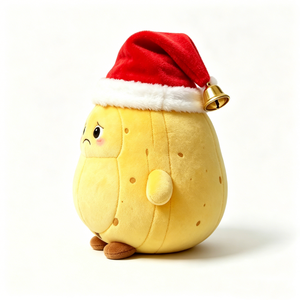 Peluche de Patata Amarilla Festiva Personalizable para Decoración Navideña, Regalo de Peluche de Patata con Temática de Comida para Navidad - Product Image 2