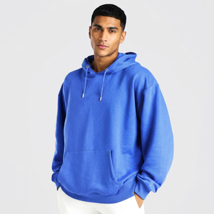 Fabricant de vêtements sur mesure, sweat-shirt à capuche surdimensionné de haute qualité pour hommes, prix de gros, sweat-shirts en coton mélangé pour hommes - Product Image 1