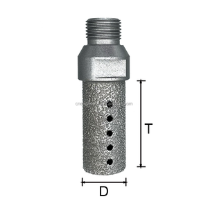 Brocas de enrutador de máquina CNC de diamante de 1 "de alto rendimiento, herramienta de diamante D25, brocas de fresado de dedo de diamante para granito de cerámica y cuarzo - Product Image 1