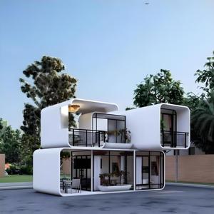 Villas préfabriquées de luxe modernes et élégantes à façade en verre Conteneur contemporain étanche modulaire à plusieurs étages pour <span class=keywords><strong>atelier</strong></span> de luxe - Product Image 5