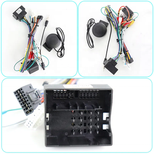 Cadre de Fascias d'autoradio Meihua pour <span class=keywords><strong>Bmw</strong></span> Mini Cooper R56 R60 R51 2007-2014 <span class=keywords><strong>Adaptateur</strong></span> de faisceau de câblage de panneau stéréo 9 pouces Canbus - Product Image 6