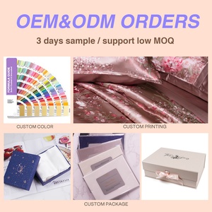 Nhà Máy Giá 100% Dâu Lụa Bộ Đồ Giường Bộ Trung Quốc Nhà Sản Xuất Với Gối Trường Hợp - Product Image 5