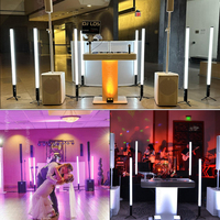 Tube LED intelligent sans fil DMX512 à 360 pixels, batterie intégrée, pleine couleur pour mariage, DJ, éclairage de scène, RGBWA Pixel Uplight, télécommande IR