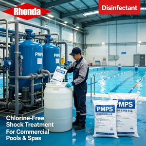 <span class=keywords><strong>Sel</strong></span> composite de monopersulfate de potassium (KMPS/PMPS) haute pureté RHONDA, sac de 25 kg, oxydant pour piscines et eaux usées - Product Image 4