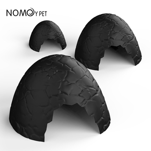 NOMOY PET Reptile Hide Box Coquille d'oeuf grotte pour tortue grenouille Aquarium Poisson Lézard Barbu Dragon Cache et Grottes - Product Image 5