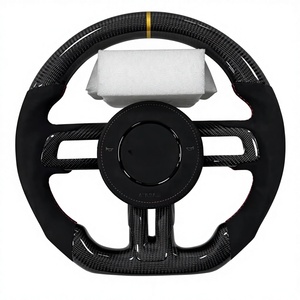 พวงมาลัยคาร์บอนไฟเบอร์ทรงสปอร์ตแบบมีจอ LED แสดงผลแบบแบน พร้อมระบบทำความร้อน สำหรับรถฟอร์ด มัสแตง ปี 2015 2016 2017 2018 2019 2020 2021 <span class=keywords><strong>2022</strong></span> - Product Image 5