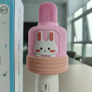 Microphone portable Epro <span class=keywords><strong>K7</strong></span> avec lumière RGB, haut-parleur sans fil pour karaoké à domicile, fête, KTV, cadeau musical pour enfants - Product Image 5