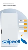 Boîtier de distribution électrique en acier laminé à froid SAIPWELL, panneaux de jonction, équipement de contrôle d'éclairage, 400V 300A IP55, serrure biométrique