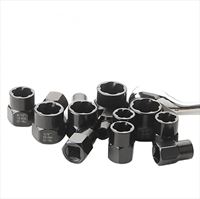Kit de 14 extracteurs de boulons et écrous à impact en acier Cr-Mo pour vis cassées, antivol, avec manchon de rangement – Outil professionnel
