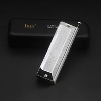 IRIN 1248 12 Hole 48 Tone Chromatic Harmonica Chrome Plated Copper Beginners