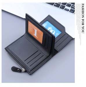 Portefeuille court et élégant, porte-cartes d'affaires décontracté en cuir PU avec plusieurs fentes pour cartes et poche à monnaie, cadeau parfait pour les hommes, 1 pièce - Product Image 2