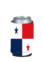 Manchon isolant réutilisable en néoprène avec drapeau de la Martinique, idéal pour canettes de bière ou de cola glacé, et pour les boissons froides.