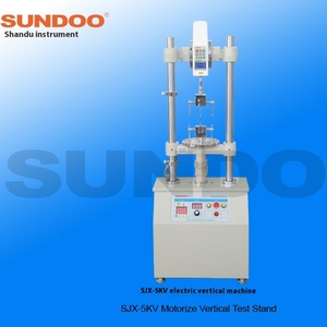 Banc d'essai vertical SJX-5KV électrique de machine d'essai de tension de double colonne avec l'alimentation électronique de Gau de force de poussée-traction - Product Image 2