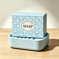 Boîte cadeau rigide en papier kraft brun imprimé sur mesure, écologique, en gros, avec finition UV pour l'emballage de savon en barre
