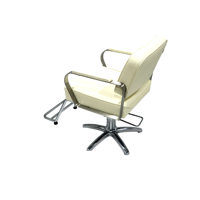 [ECCLIM]DANIEL (2) EC-003 Fauteuil de Barbier en Acier Inoxydable Mobilier de Salon Commercial Moderne Confortable pour Salon de Coiffure