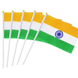 Настраиваемый небольшой наружный флаг, флаг, размахивающий рукой, индийский флаг, индийский хусье, Вымпел, цифровая печать, настраиваемый флаг - Product Image 1