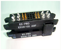 EX-PRO EX08-02 Connecteurs d'alimentation mâles/femelles 29 broches Tyco PBT GF30 robustes pour module d'alimentation Emerson HD4830-3 Fabriqué en Chine