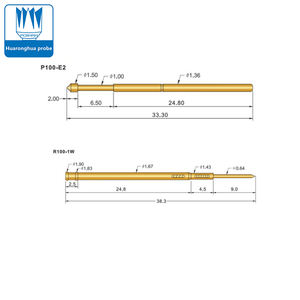 PA100 Huaronghua Sonde Pogopin Vergoldetes Messing Ersetzt Deutschen <span class=keywords><strong>INGUN</strong></span> GKS-100 für PCB-Anwendungen - Product Image 6