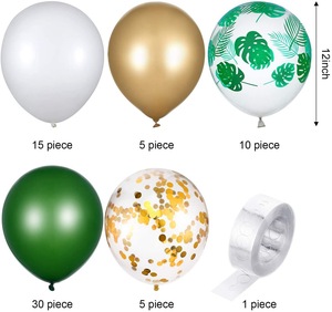 Sauvage Une <span class=keywords><strong>Jungle</strong></span> Thème Fête Latex Ballon <span class=keywords><strong>Anniversaire</strong></span> Ballon Chaîne Platine Vert Feuille Impression Ballon Fête Décoration Fournitures - Product Image 6