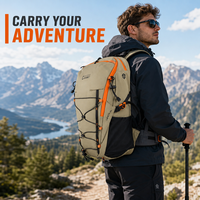 Sac à dos de camping imperméable de haute qualité 25L pour femmes et hommes, ergonomique, respirant, sac à dos de jour personnalisé OEM, léger, pour la randonnée