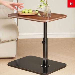 Modern <strong>Adjustable</strong> <strong>Height</strong> Swivel <strong>Table</strong> Top Coffee <strong>Table</strong> Movable Wood Sofa Side <strong>Table</strong> - Product Image 4