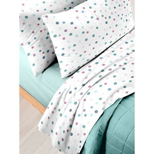 Ensemble de lit suspendu 1 place en coton assorti - Product Image 1