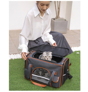 Xách Tay Cao Cấp Vật Nuôi Xe Ghế An Toàn Lồng Cho Mèo Và Chó Nhỏ Hãng Hàng Không Được Phê Duyệt Mềm Hai Mặt Tàu Sân Bay Vật Nuôi Du Lịch Tàu Sân Bay Túi - Product Image 6